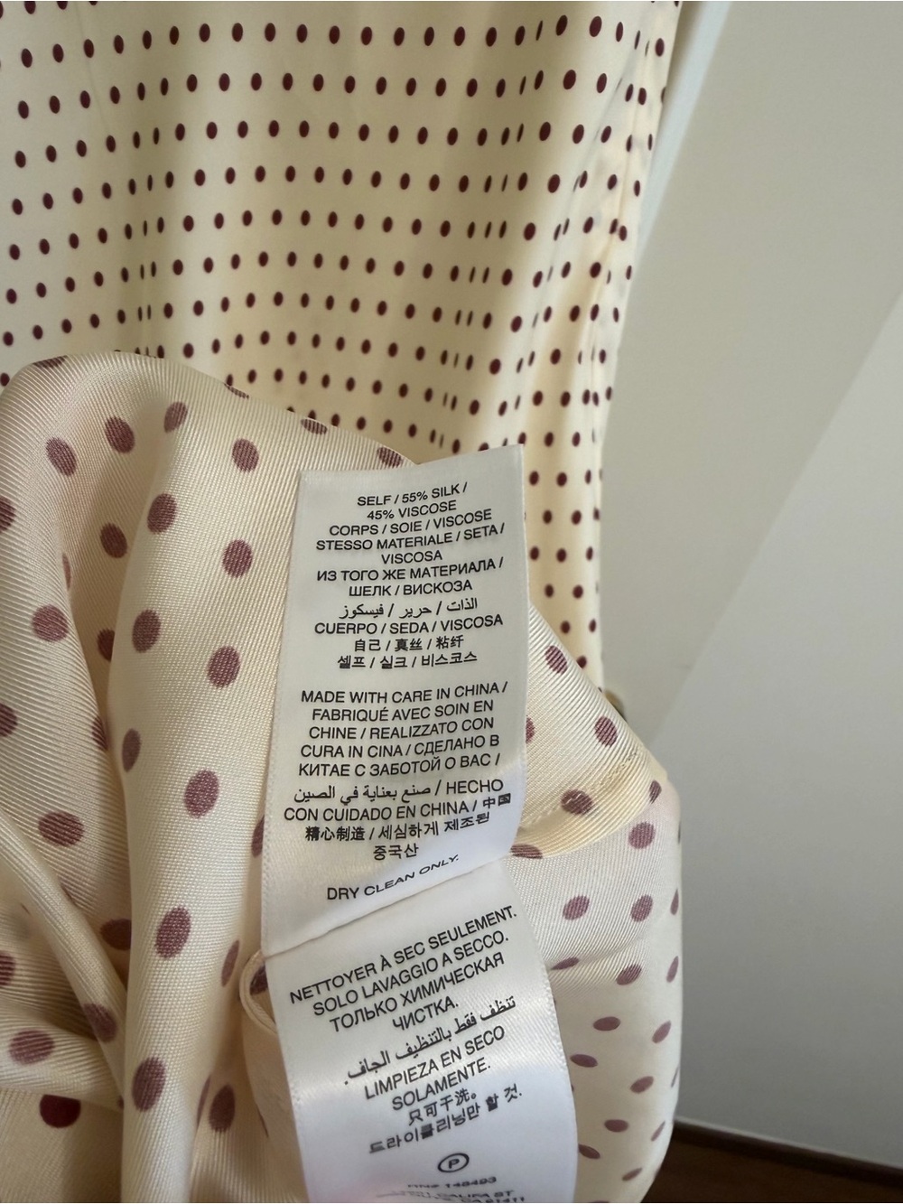 Doen Emerence Maxi Dress - Crème with Portia Dot Size S - Picture 6 of 9